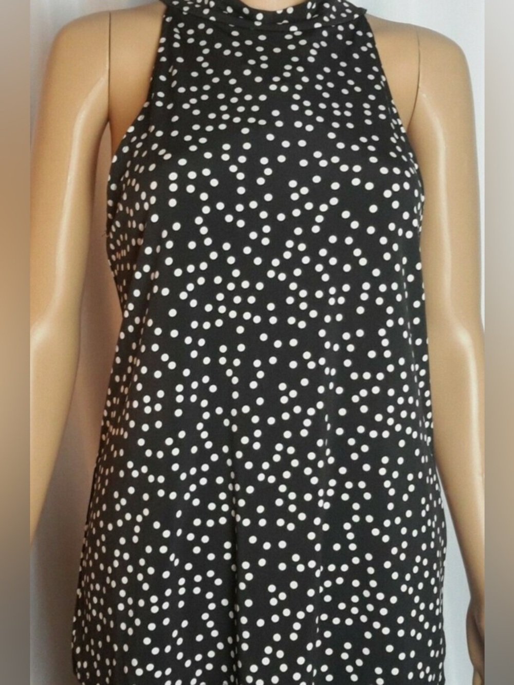 Banana Republic Polka Dot Halter Tank Top – Chic & Flowy | Romantic Summer Top
